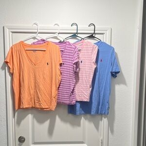 Polo by Ralph Lauren Cropped length T shirts 

All 4 bundle